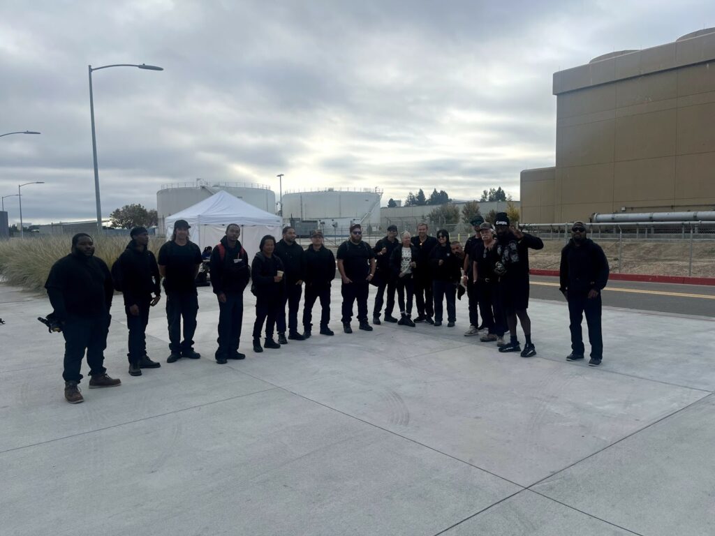 Professional event production crew managed by Prestige Labor Solutions, a premier AV labor source for nationwide events.
